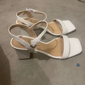 Lulus white heels size 6.5